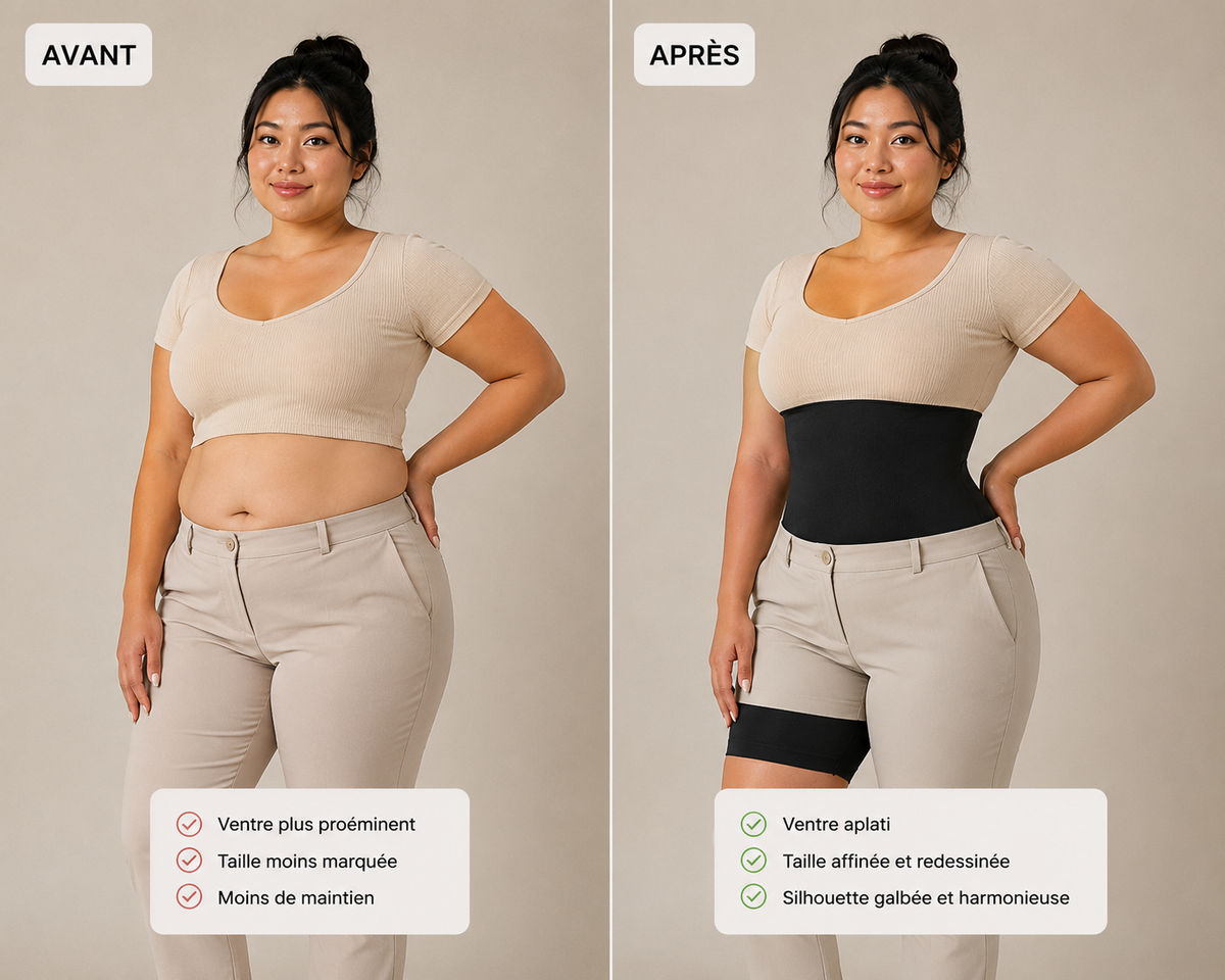 SLIMMY - Short gainant taille haute - Effet ventre plat sans coutures